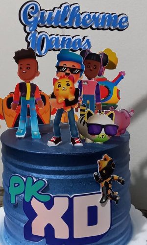 Arquivo de Corte Topo de Bolo Pkxd Menino