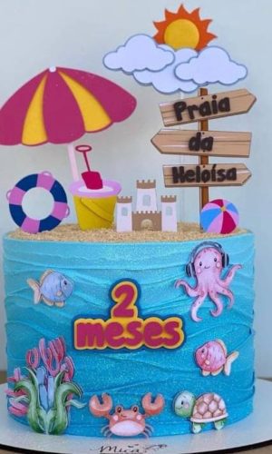 Arquivo De Corte Topo De Bolo Praia 796