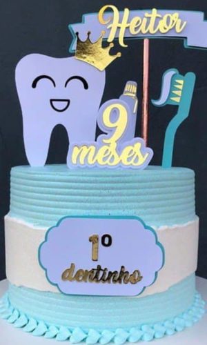 Arquivo de Corte Topo de Bolo Primeiro Dentinho Camadas 888