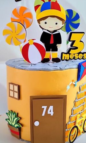 Arquivo de Corte Topo de Bolo Quico Menino Chaves