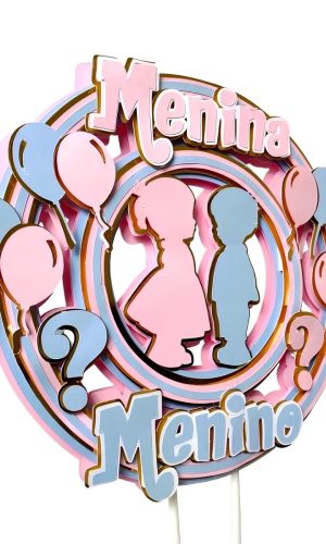 Arquivo: Topo de Bolo Revelação Menino e Menina