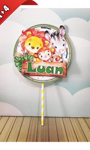 Arquivo de Corte Topo de Bolo Safari Cute