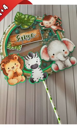 Arquivo de Corte Topo de Bolo Safari Cute