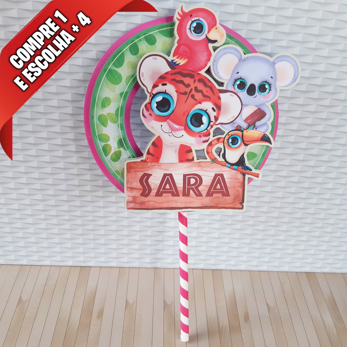 Arquivo de Corte Topo de Bolo Safari Cute