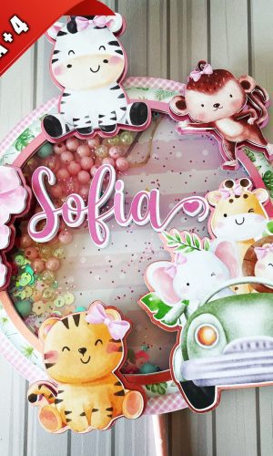 Arquivo de Corte Topo de Bolo Safari Cute