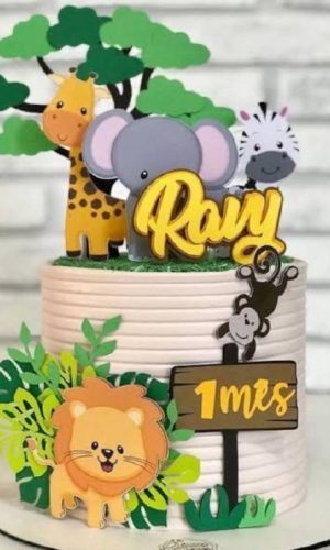 Arquivo de Corte Topo de Bolo Safari Cute