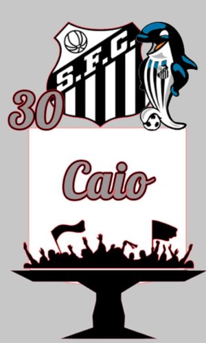 Arquivo de Corte Topo de Bolo Santo.s Futebol+ BRINDE