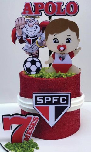Arquivo de Corte Topo de Bolo São Paulo Menino Baby