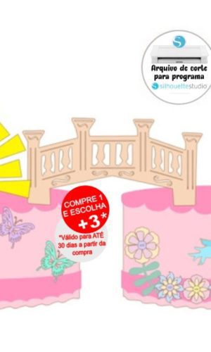 Arquivo de Corte Topo de Bolo Sunshine - Sol Menina