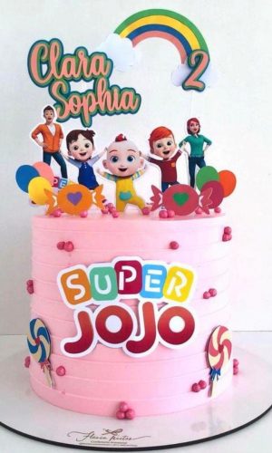 ARQUIVO DE CORTE TOPO DE BOLO SUPER JOJO #13675