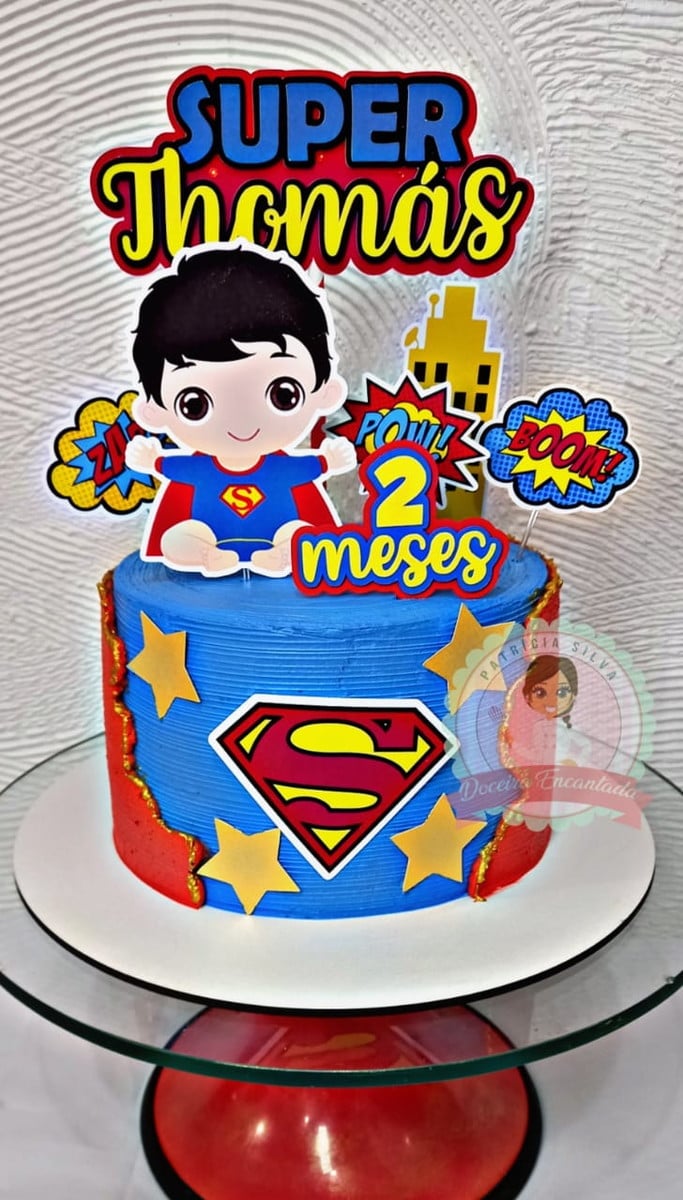 Arquivo De Corte Topo De Bolo Super Man Baby