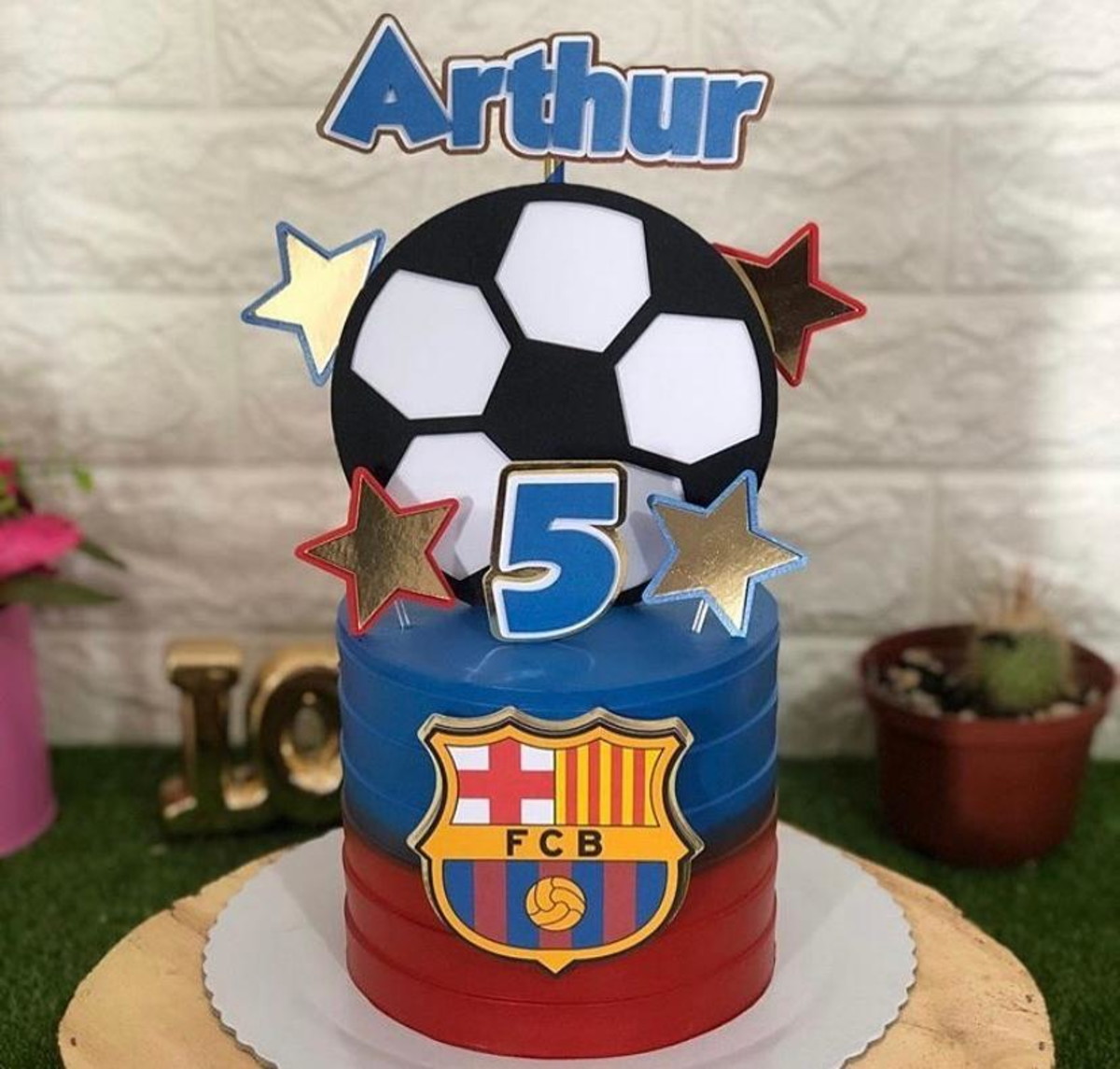 ARQUIVO DE CORTE TOPO DE BOLO Time barcelona futebol