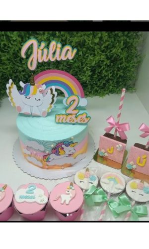 Arquivo De Corte Topo De Bolo Unicornio