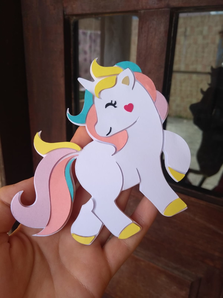 Arquivo Topo de Bolo Unicornio em Camadas Ganhe +3 Produtos
