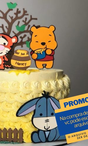 Arquivo De Corte Topo De Bolo Ursinho Pooh Cute