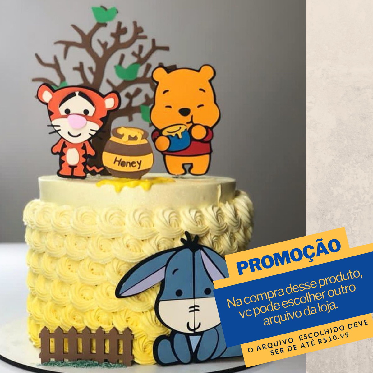 Arquivo De Corte Topo De Bolo Ursinho Pooh Cute