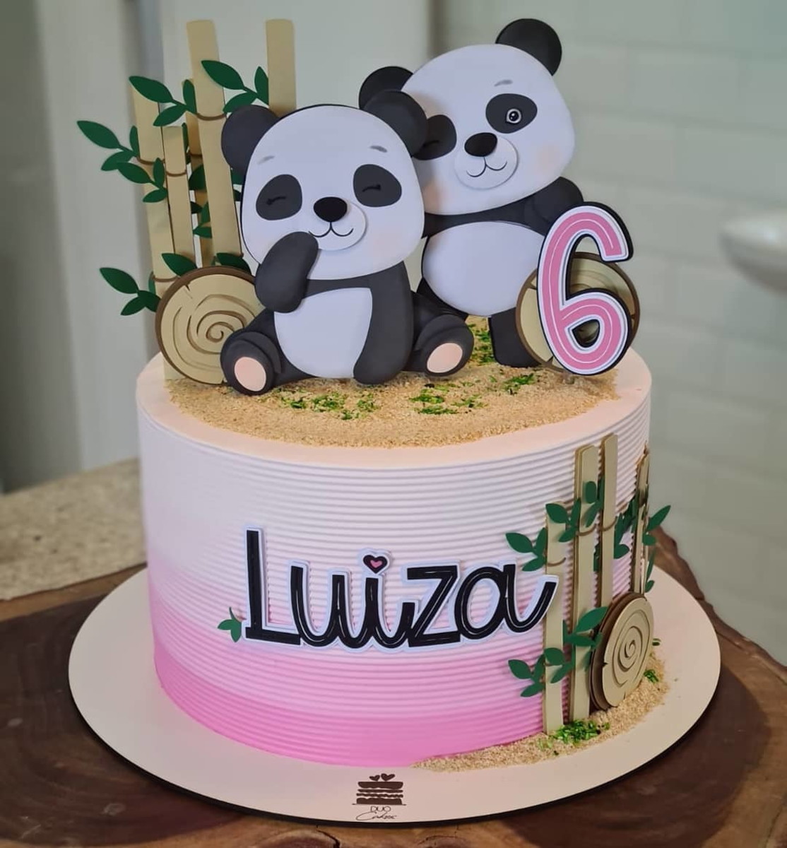 Arquivo de Corte Topo de Bolo Urso Panda Cute 002