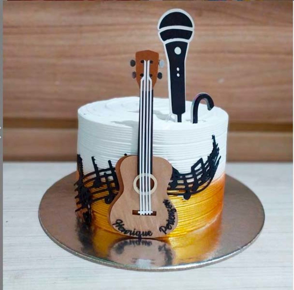 Arquivo de Corte Topo de Bolo Violão - Ganhe +3 Produtos - Imagem 2