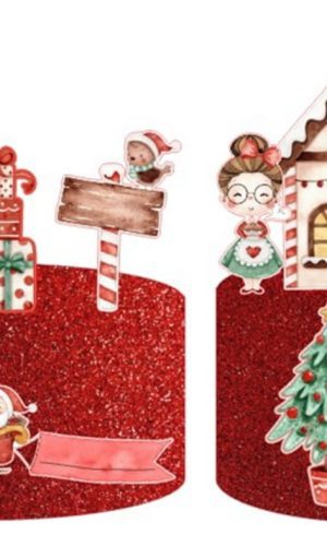 Arquivo de Corte Topo de Natal Aquarela 01