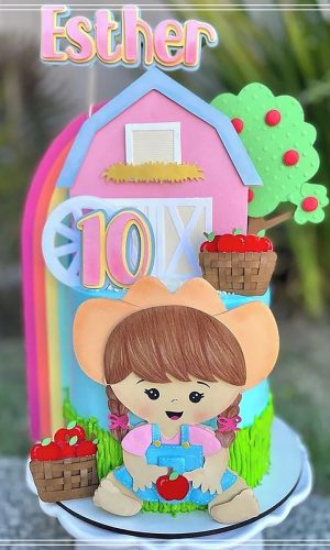 Arquivo de Corte: Topo Fazendinha Cute Menina 010