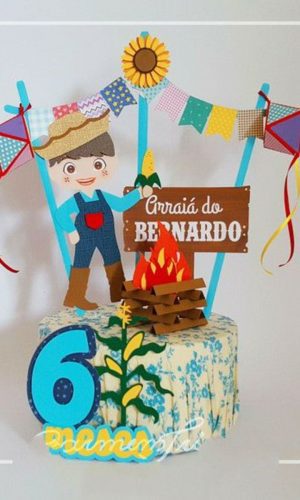 Arquivo de corte topo Festa Junina Menino CAMADAS 1