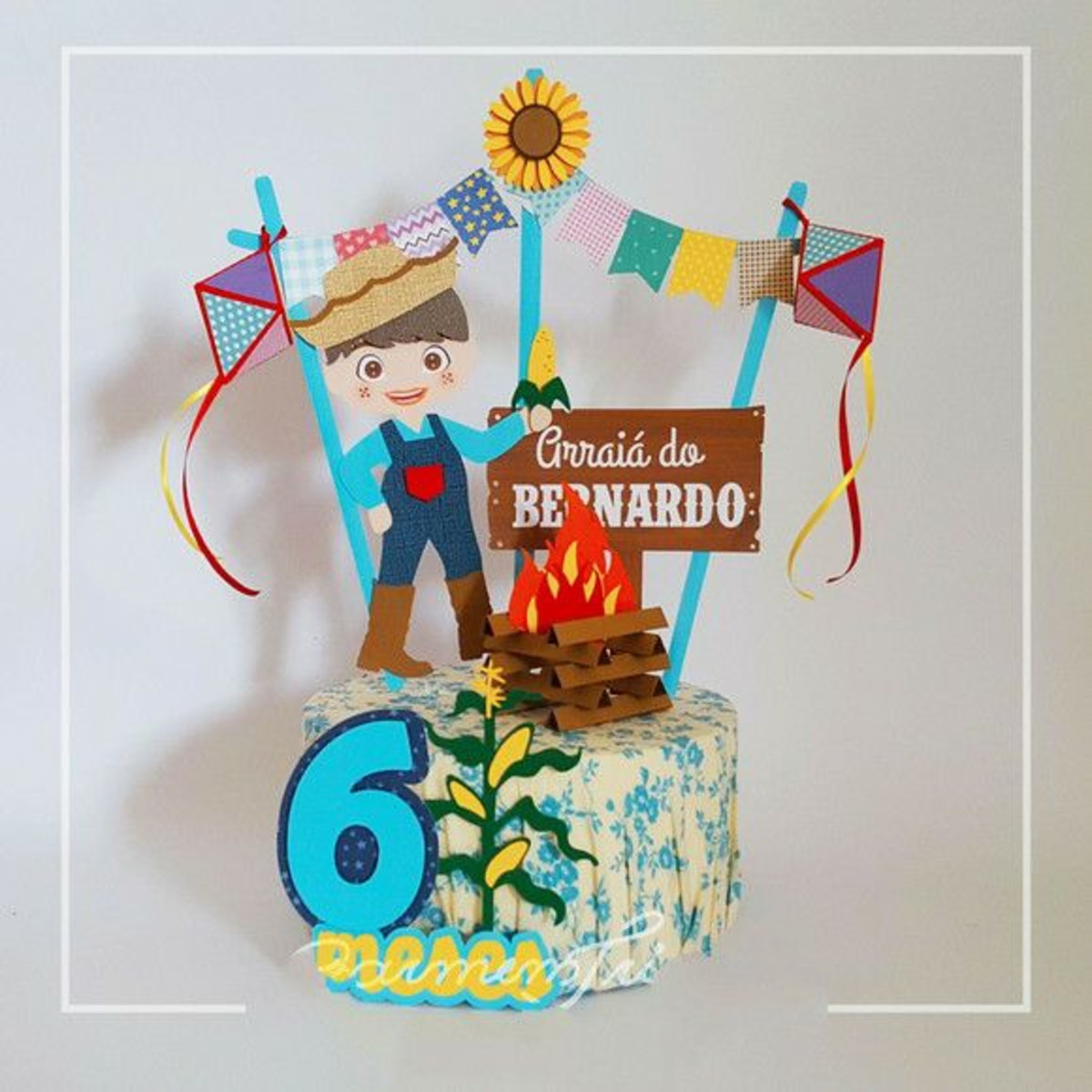 Arquivo de corte topo Festa Junina Menino CAMADAS 1