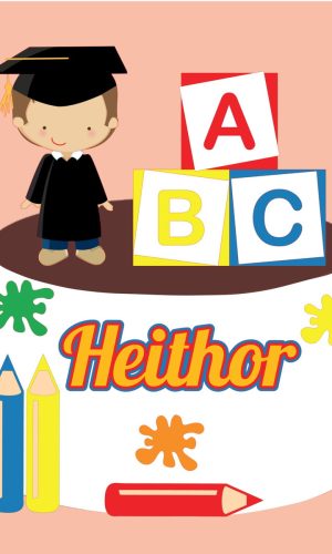 Arquivo de Corte Topo Formatura de Abc Menino Camadas