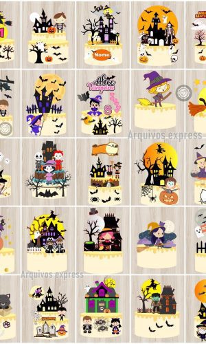 Arquivos de Corte 25 Topos Halloween