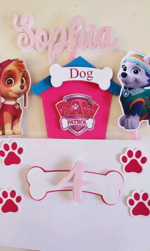 Arquivo de corte topo patrulha canina rosa+brinde