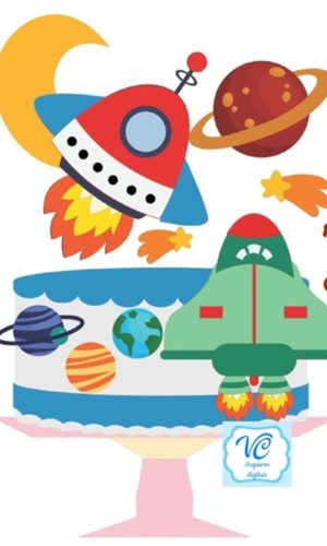 Arquivo de corte Topo Planetas Astronauta 2 CAMADAS
