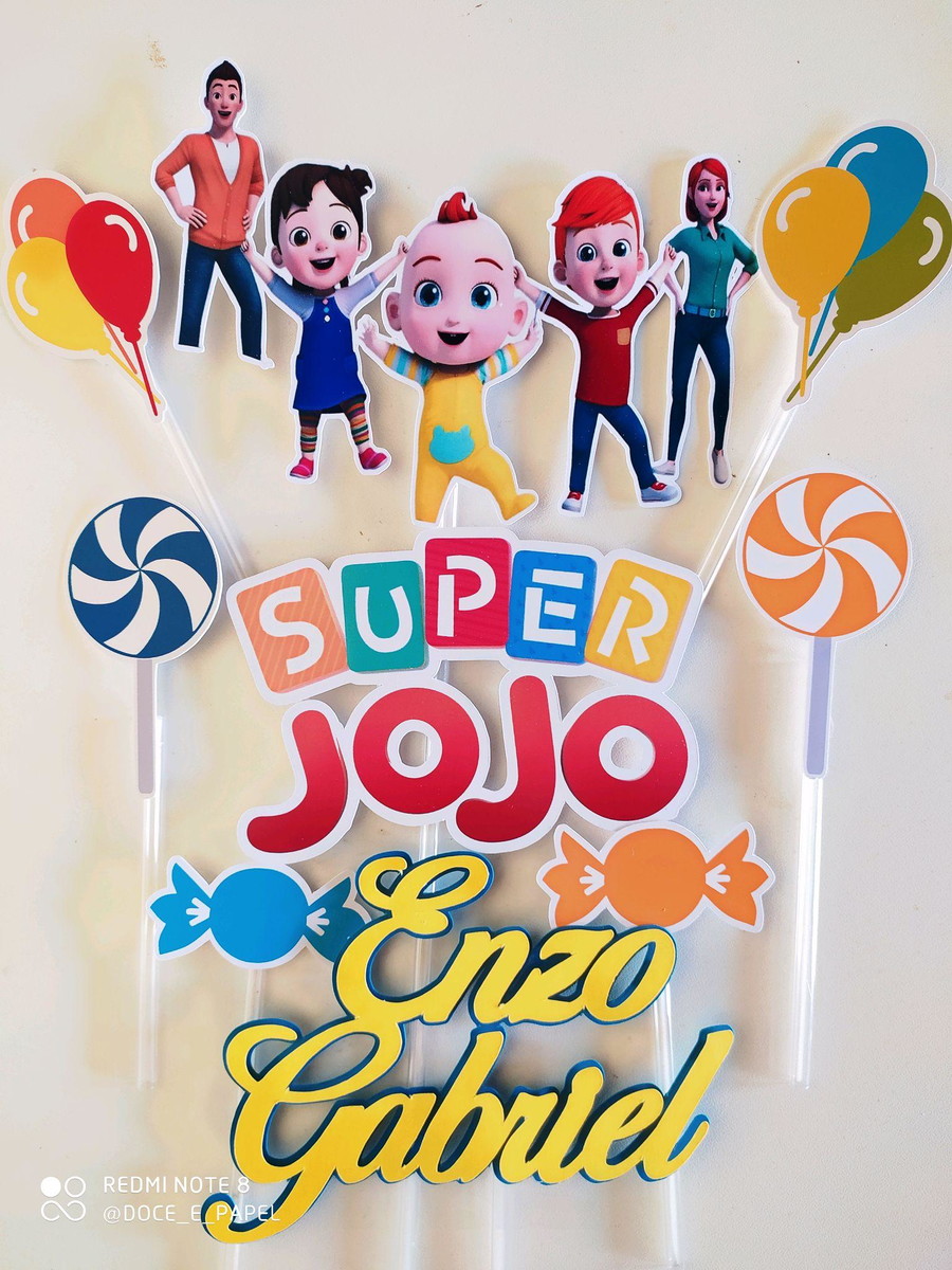 Arquivo de corte Topo super Jojo+brinde