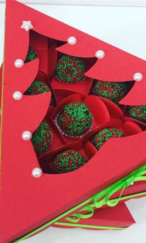 Arquivo de Corte Caixa Arvore para Doces de Natal