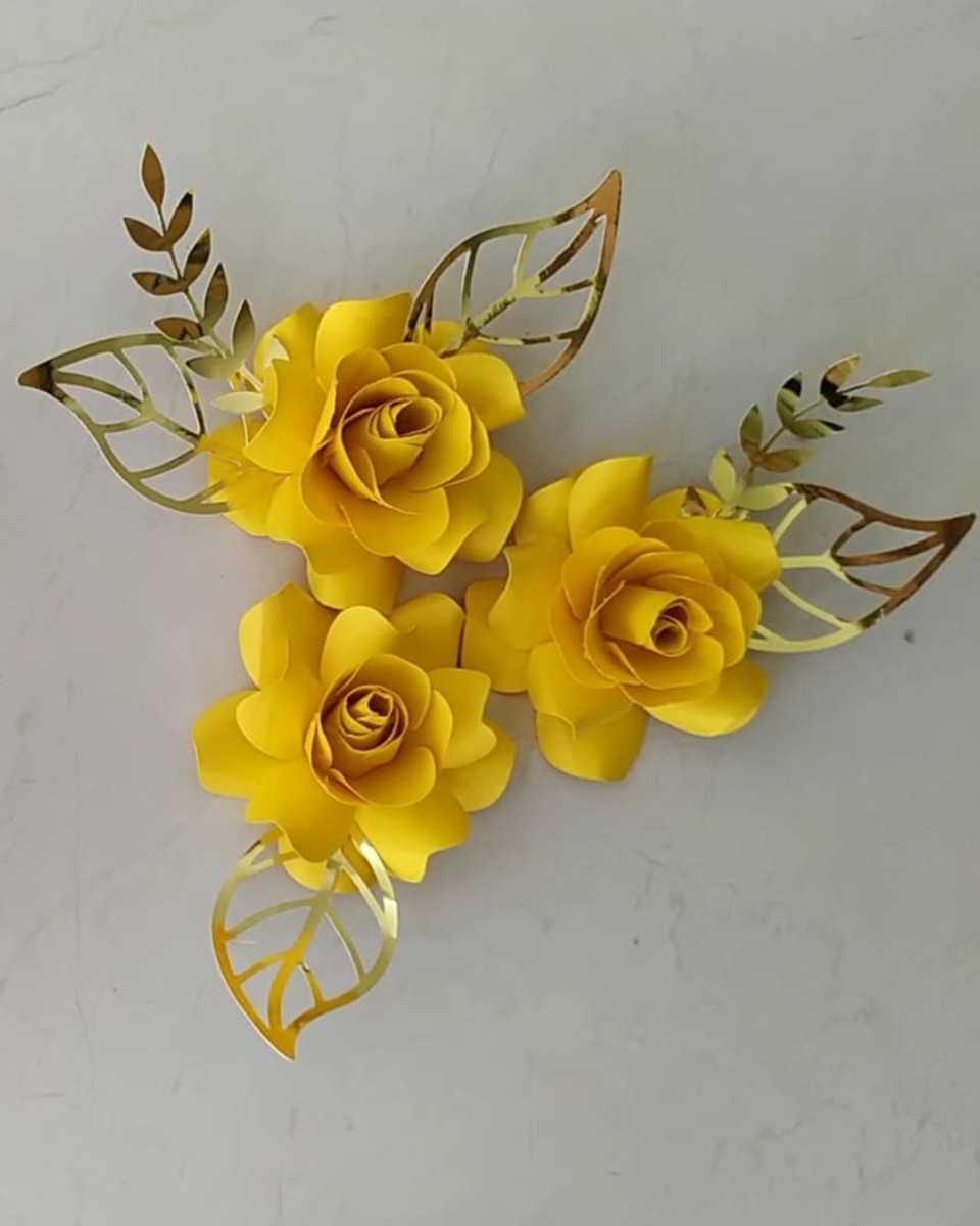 Arquivo de flores 3d + folhas e galho - Imagem 2