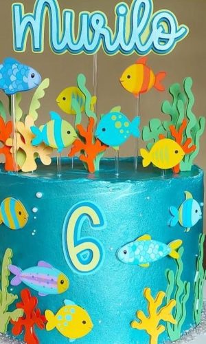 Arquivo de topo de bolo fundo do mar
