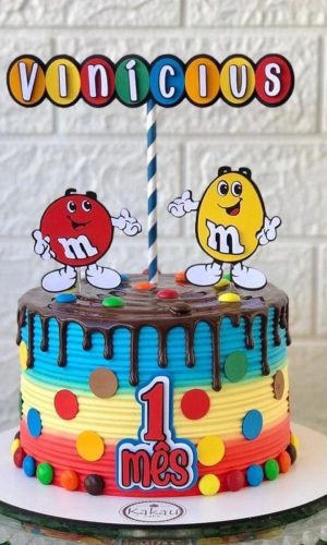 Arquivo de topo de bolo M&Ms