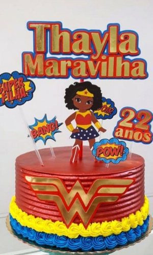 Arquivo de topo de bolo mulher maravilha