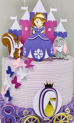 Arquivo de topo de bolo princesa sofia