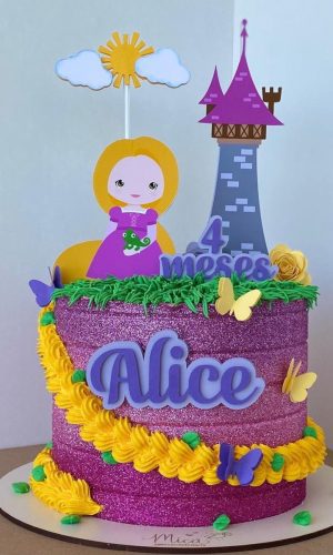 Arquivo de topo de bolo rapunzel
