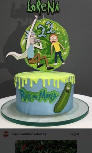 Arquivo de topo de bolo Rick e Morty