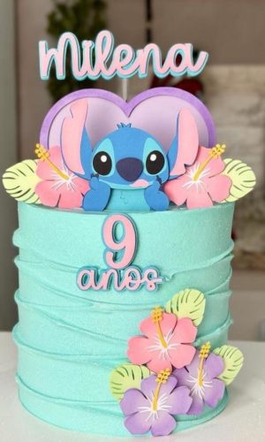 Arquivo de Topo de Bolo Stitch Lilo