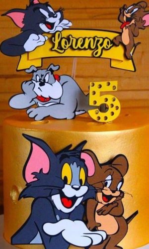 Arquivo de topo de bolo tom e jerry