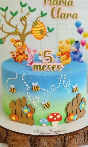 Arquivo de topo de bolo ursinho pooh