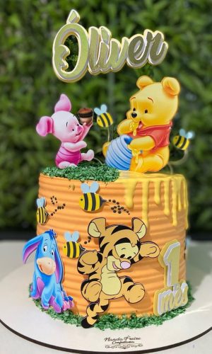 Arquivo de topo de bolo ursinho pooh