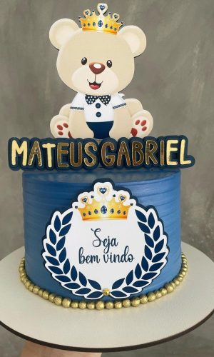 Arquivo de topo de bolo ursinho principe