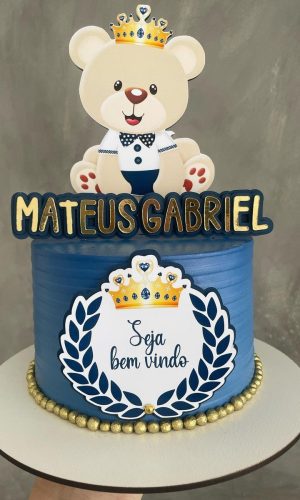 Arquivo de topo de bolo ursinho principe