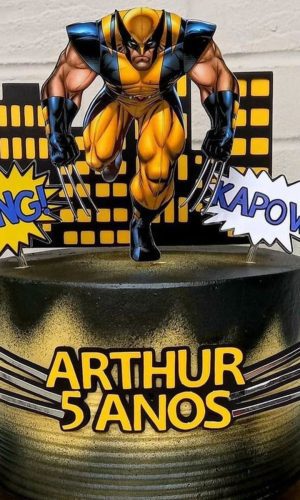 Arquivo de topo de bolo Wolverine