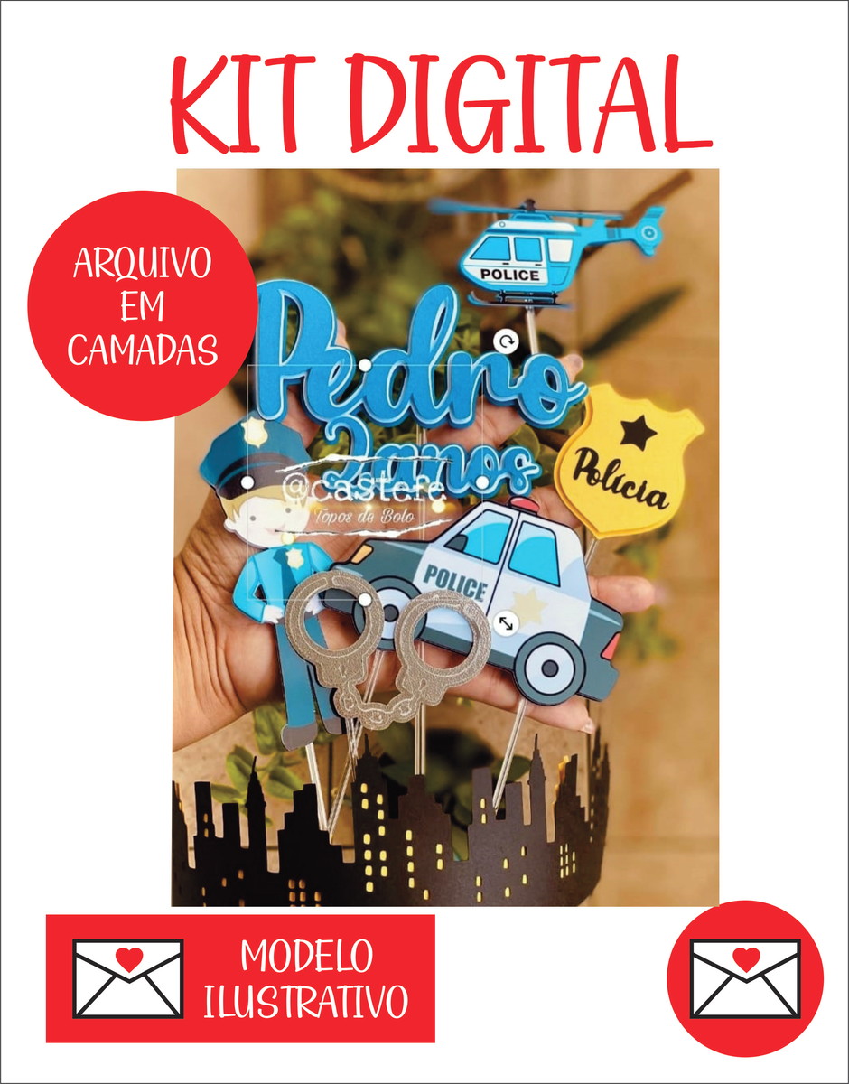 Arquivo de Topo Policial Menino 001 - Imagem 2
