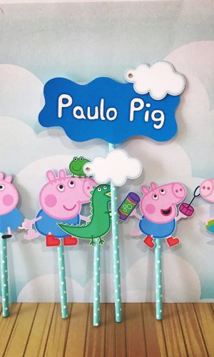Arquivo Digital-(981) Topo De Bolo Menino Pig