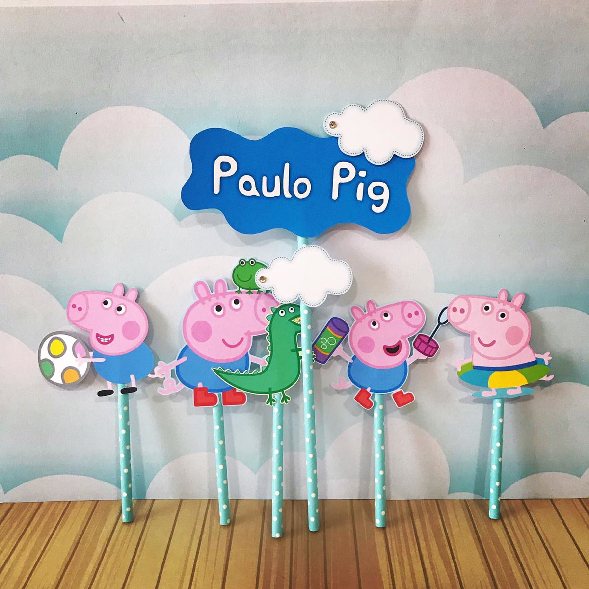 Arquivo Digital-(981) Topo De Bolo Menino Pig