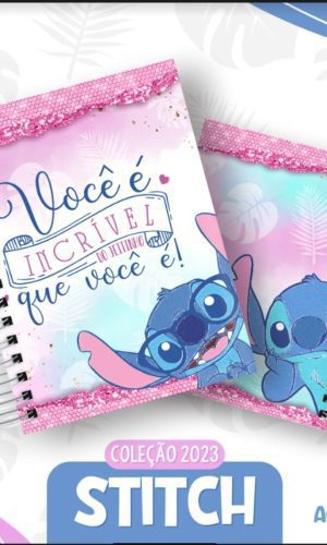 Arquivo Digital Caderno A5 Stitch Agendamentos em pdf e Png
